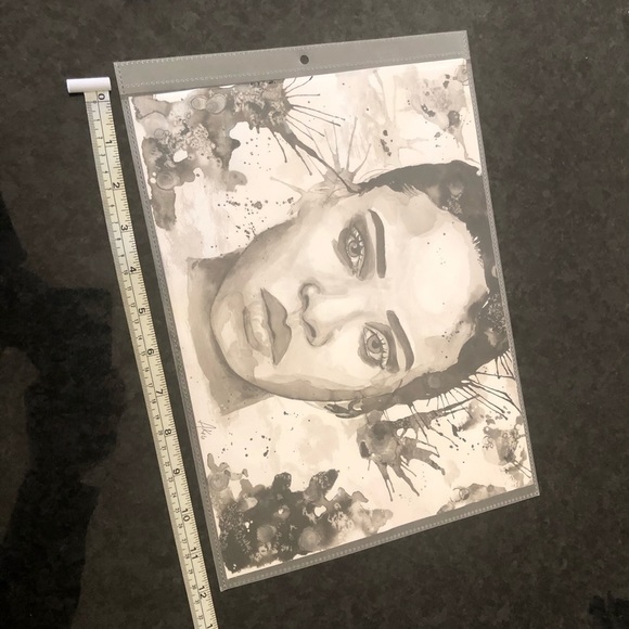 Original Art done in pencil and watercolor ‘Woman’ 9” x 10” - Picture 3 of 4